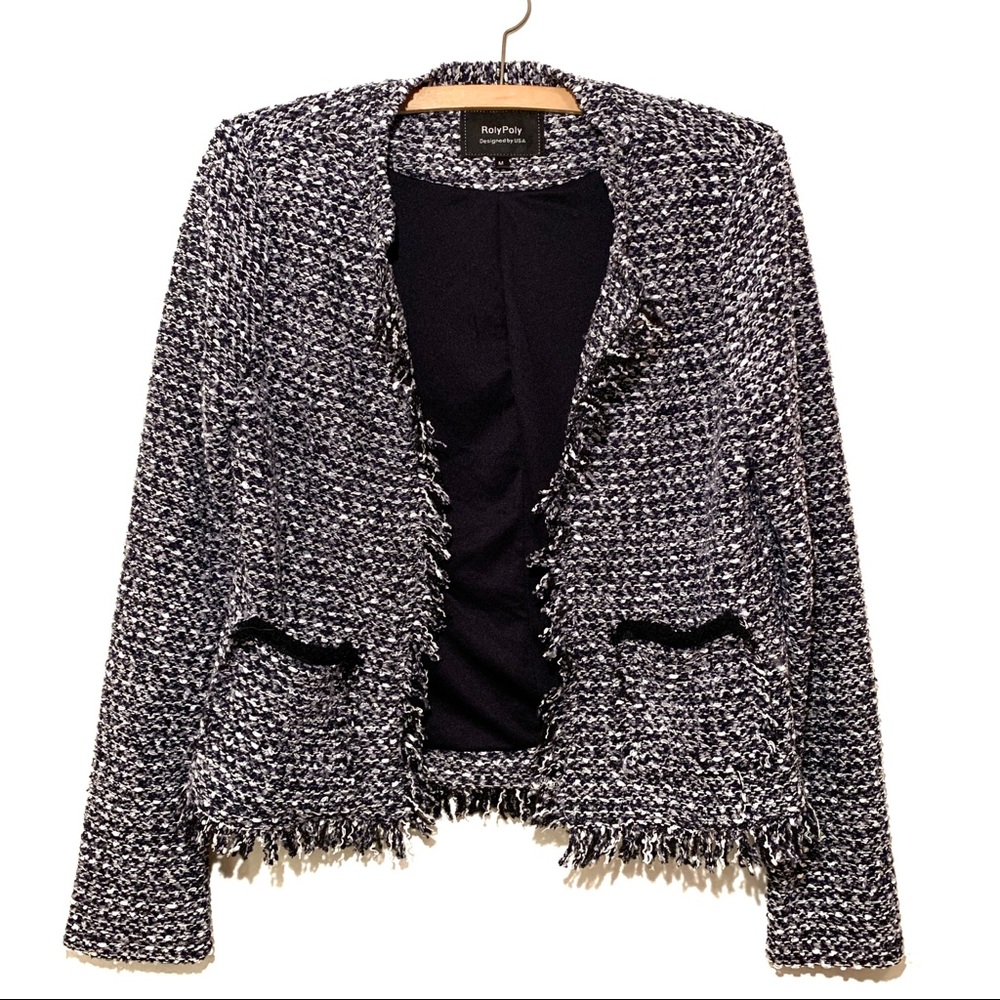 RolyPoly Shaggy Knit Open Cardigan Size Medium